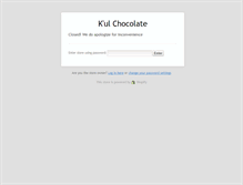 Tablet Screenshot of kul-chocolate.com
